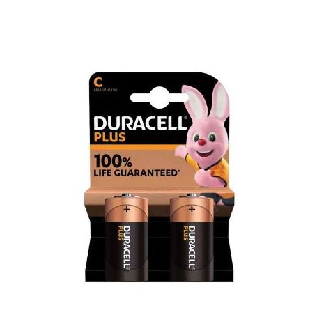 Duracell Plus100 battery half torch blister of 2
