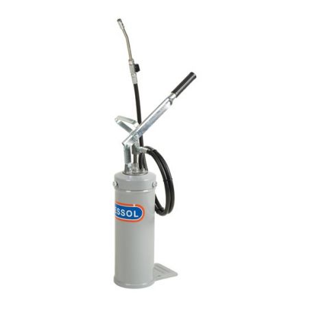 Transportable manual grease pump 8 kg drum