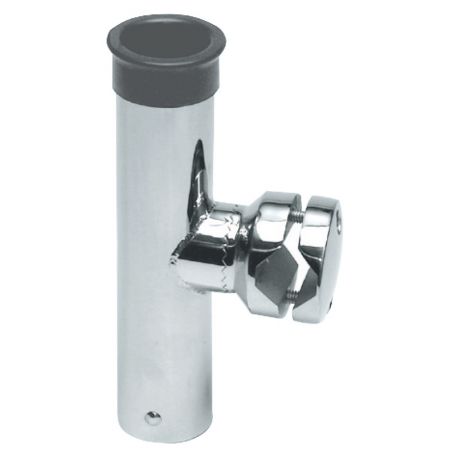 Rod holder for mounting on pipes