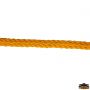 Yellow mooring rope, diameter 14 mm - SOLD BY THE METER