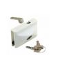 White Mobella lock 55x87mm horizontal sliding
