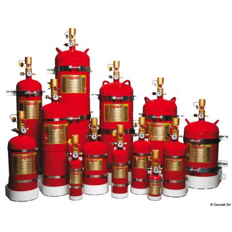 Estintori verticali FIREBOY ad agente pulito FK-5-1-12 con attivazione manuale/automatica