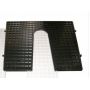 Black stern guard plate, 450 x 360 mm