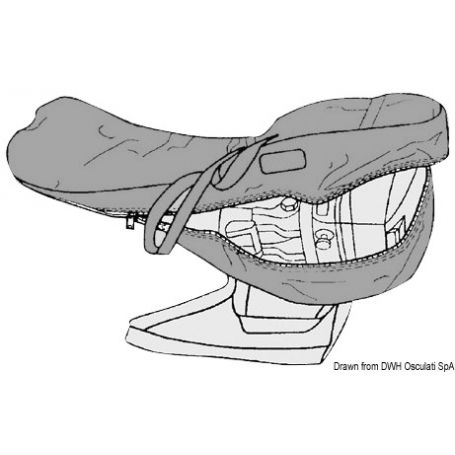 Bag to protect and store the outboard motor.