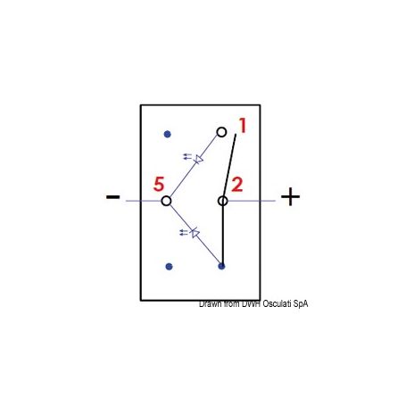 Waterproof toggle switch IP56 Marine R II with double LED
