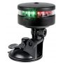 Portable two-colour street light with suction cup mount