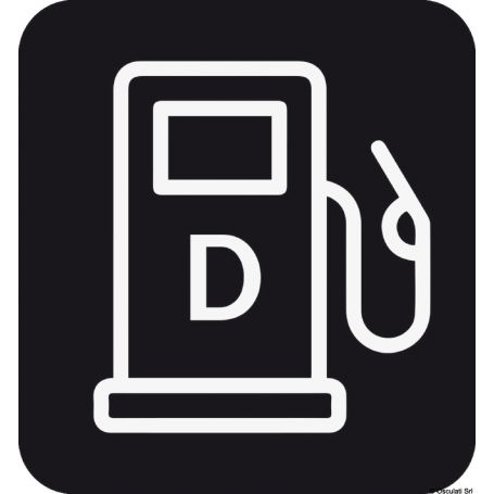 Diesel fuel sticker (sheet of 10 logos) dimensions 25x27