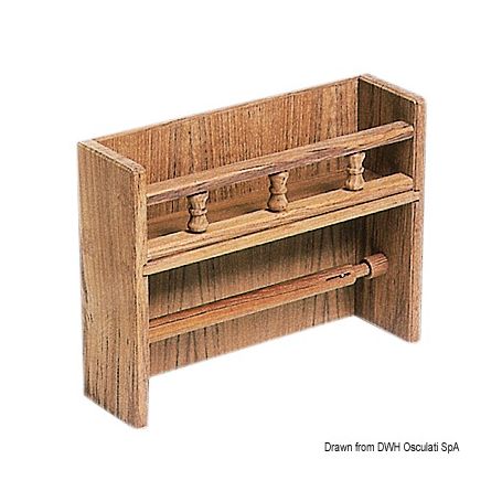 Toilet paper holder with spice rack ARC