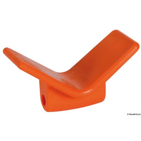 Orange polyurethane bow stop 105 x 67 x 124 mm