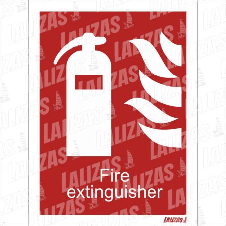 TARGHETTA FIRE EXTINGUISHER  CM.15X20