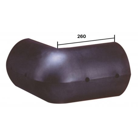Black corner fender 26x26x23hx11