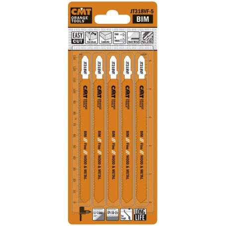 Set of 5 wood/metal saw blades 132x1.7