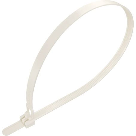 WHITE NYLON CABLE TIE 7.6 mm x 450 mm