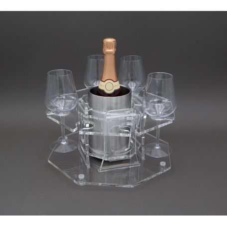 Set portabicchieri calici per 8 calici/bicchieri