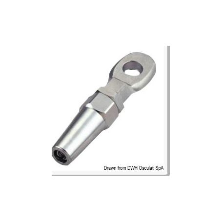 Stainless steel eye terminal, 5 mm diameter