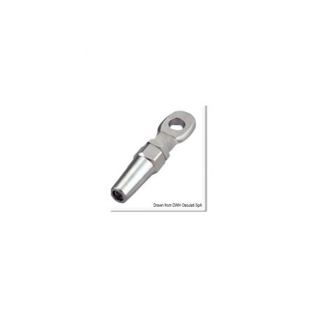 Stainless steel eye terminal, Ø 6 mm