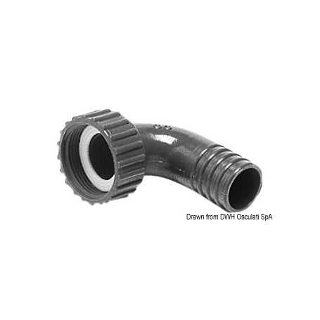 Swivel hose connector.