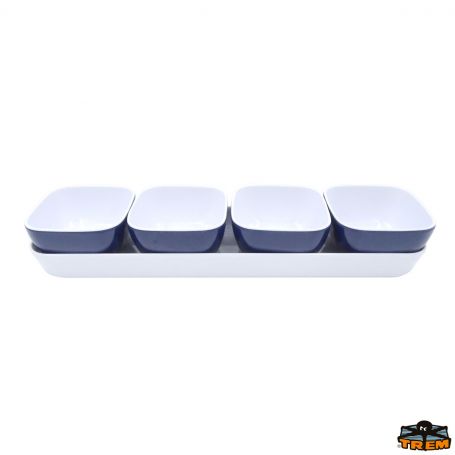 Set aperitivo in melanina Blue Sand