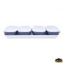 Set aperitivo in melanina Blue Sand
