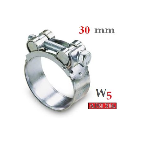 W5 CLAMP, 26 mm DIAMETER BAND, SIZE 162–174