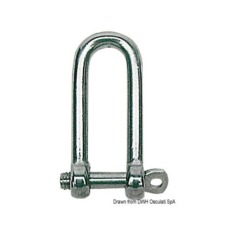 Extra-long stainless steel clips, 4 mm
