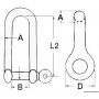 Extra-long stainless steel clips, 4 mm