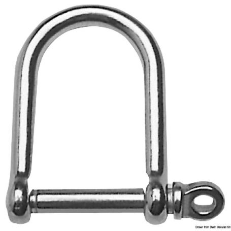 Grilli inox a D larga mm 6