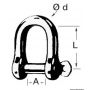 Grilli inox a D larga mm 6
