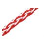 WHITE AND RED FLOATING BRAID, 6 MM DIAMETER