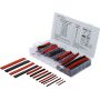 SET OF RED AND BLACK HEAT-SHRINK TUBING, 150 PCS