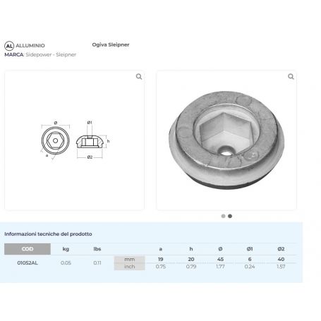 ALUMINIUM NOZZLE FOR BOW THRUST