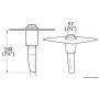 DOCCIA INTEGRATA WHALE TWIST MK2 BIANCA 190X57 mm