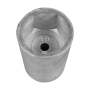 Hexagonal nose cone. Axis D. 100 D.E ST. 98.