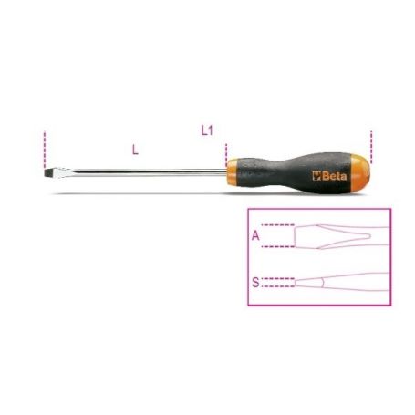 FLATHEAD SCREWDRIVER 1201 - 5.5 X 150 mm.