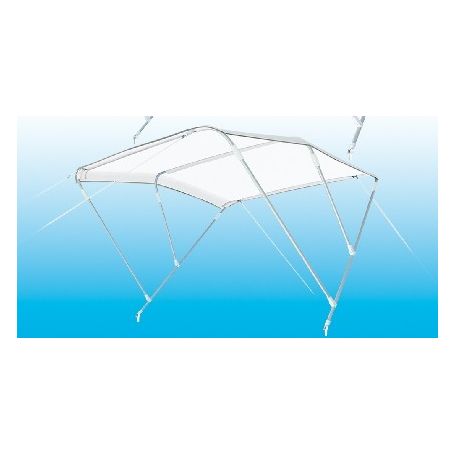 3-arch awning H.140 L.185 WHITE