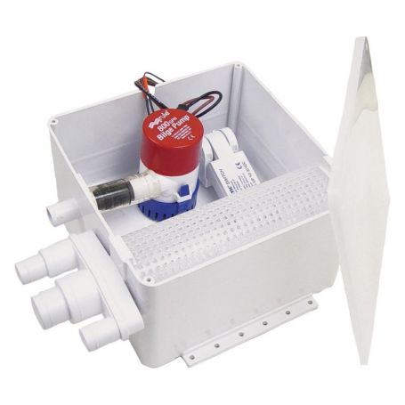 KIT RULE DISCHARGE SHOWER SUMP 800GPH 12V