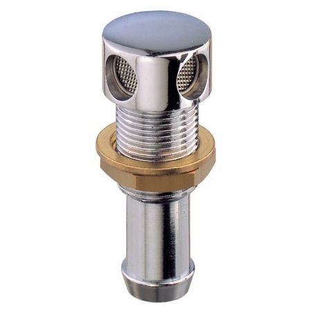 CHROME-PLATED STRAIGHT BRASS VENT 19F 19 X 16