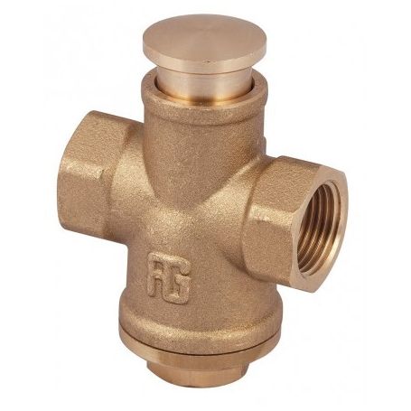 BUTTON TAP IN BRASS 3/8"