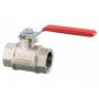 FULL BORE BALL VALVE IN BRASS WITH FEMALE-FEMALE THREADS 1"1/2 PN40