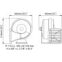 TROMBA CROMATA TONO BASSO  " MT1-L 24 V "