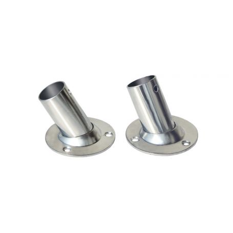 ROUND BASE TUBE 60Â° D.25 STAINLESS STEEL