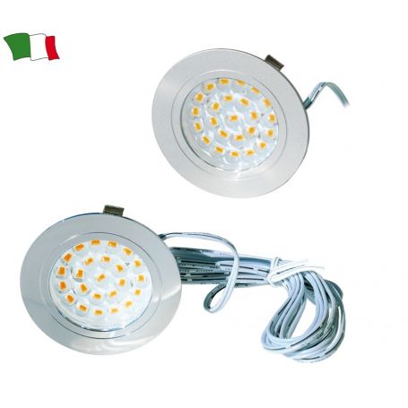 FARETTO INCASSO 24 MICROLED 12V CROMATO