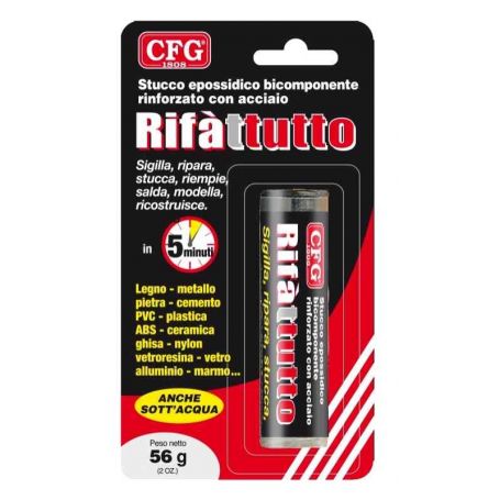 CFG Rifatutto is a two-component epoxy filler for repairs.