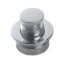 CHROME BUTTON AND RING SP.16 MM