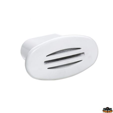 RECESSED BOAT TRUMPET WHITE COLOR IN ABS.