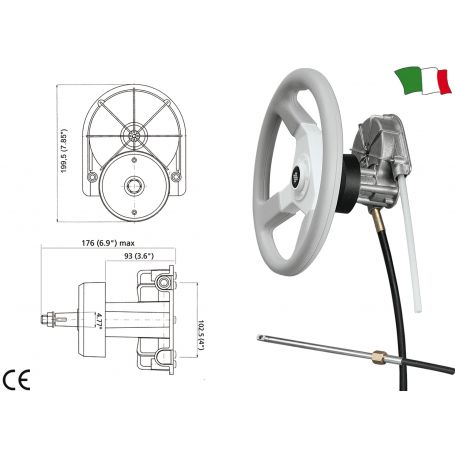 STEERING T85 COMP. HUB COVER