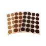 Self-adhesive cover cap D.13 mm WALNUT - PACK OF 25 ZP.