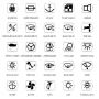 STICKERS 25 SYMBOLS SWITCHES TOGGLE BOAT