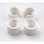FEET FOR CHAIRS AND ARMCHAIRS WITH TUBULAR STRUCTURE, PACK OF 4 PIECES.