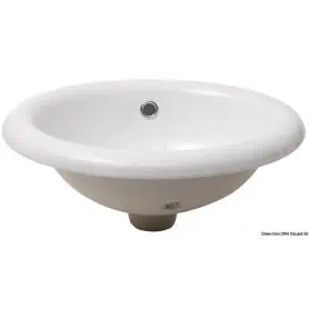 White oval ceramic sinks
